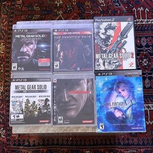PS3 & PS2 BUNDLE: Metal Gear Solid + Final Fantasy X